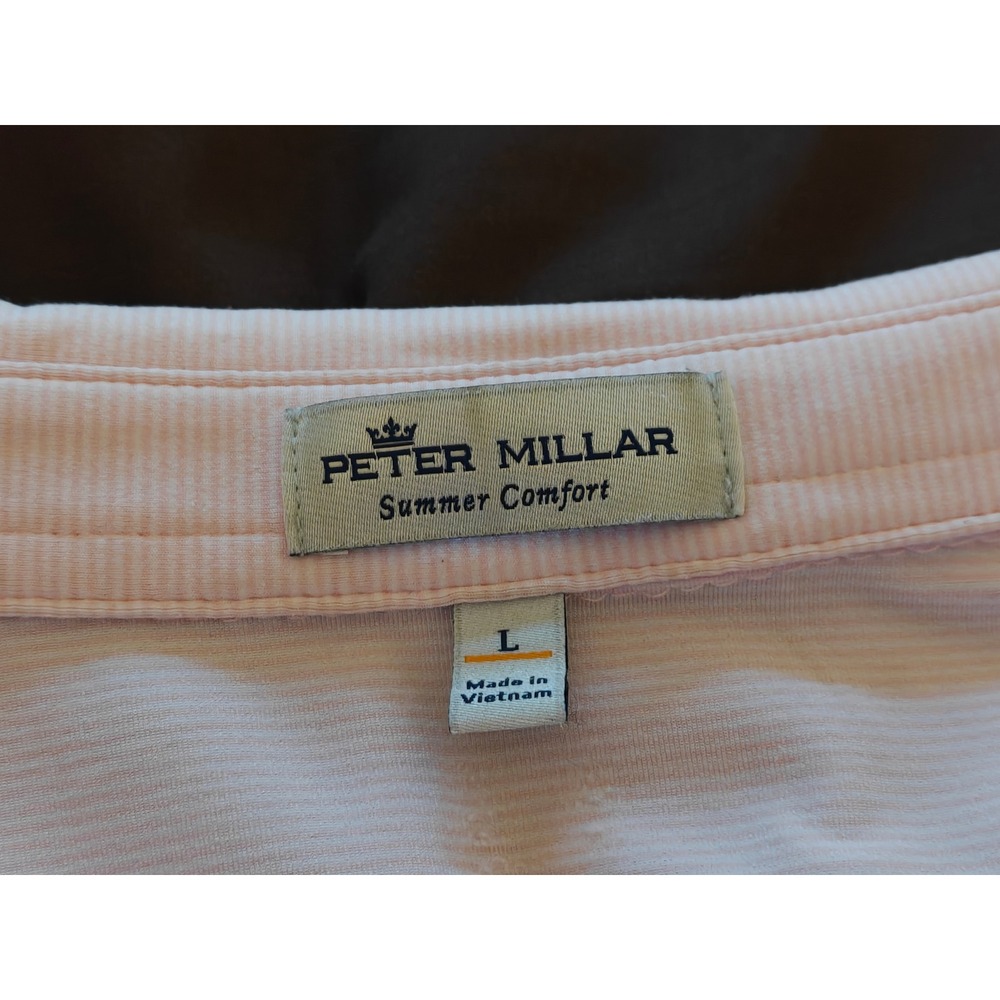 Peter Millar Mens Pink US Open The Country Club Polo Shirt ME0EK11S Large - Picture 3 of 11